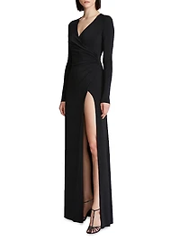 Sydney Ruched Jersey Gown