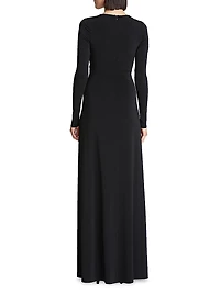 Sydney Ruched Jersey Gown