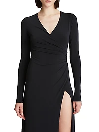 Sydney Ruched Jersey Gown