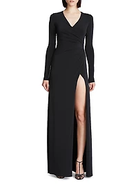 Sydney Ruched Jersey Gown