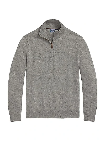 Wool Quarter-Zip Sweater