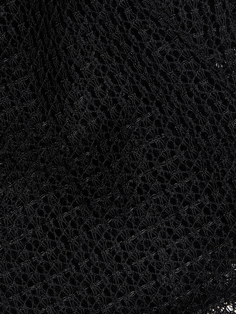 Sheer Crochet Mesh Bodysuit