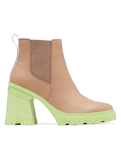 Brex Leather High-Heel Chelsea Boots