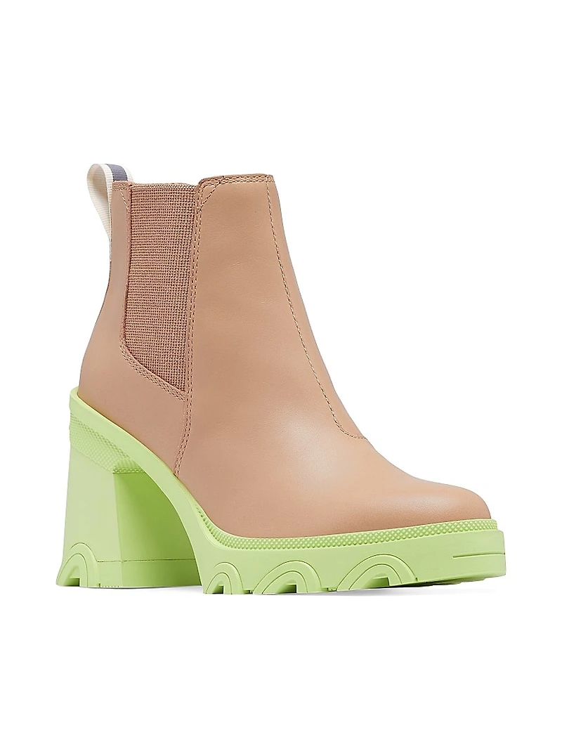 Brex Leather High-Heel Chelsea Boots