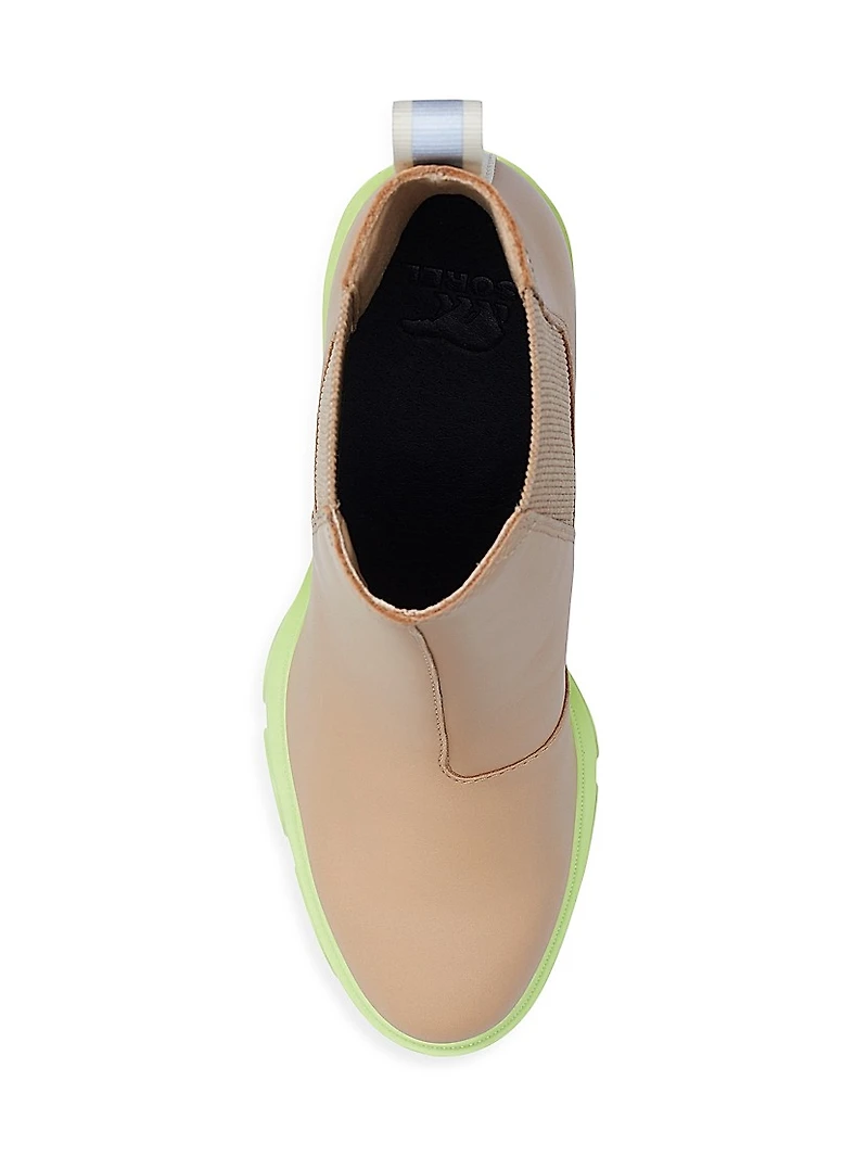 Brex Leather High-Heel Chelsea Boots