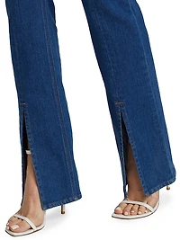 Lucia High-Rise Slit Flare Jeans