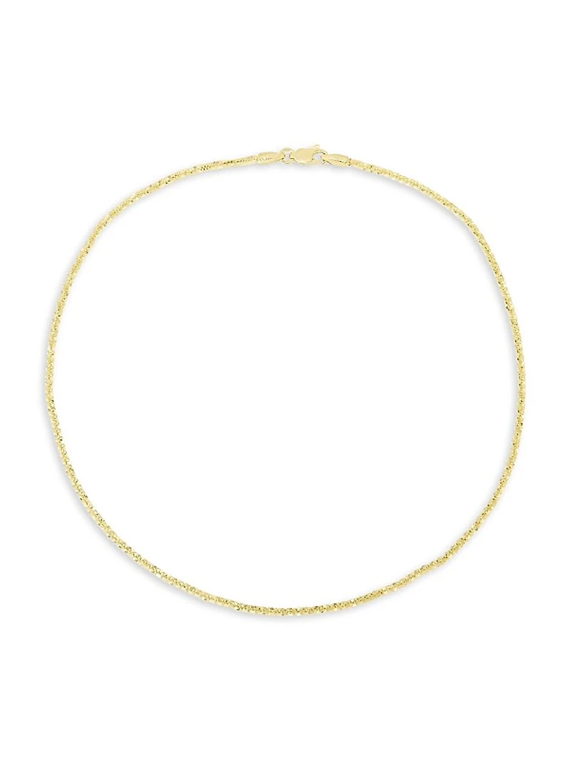 14K Yellow Gold Anklet