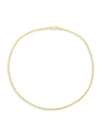 14K Yellow Gold Anklet