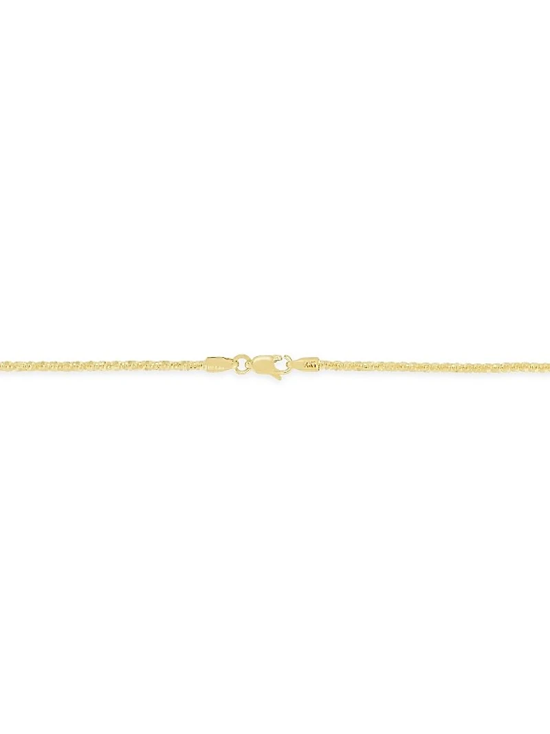 14K Yellow Gold Anklet