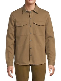 Cotton-Blend Shirt Jacket