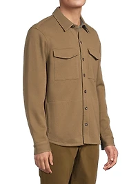 Cotton-Blend Shirt Jacket