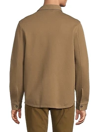 Cotton-Blend Shirt Jacket
