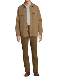 Cotton-Blend Shirt Jacket