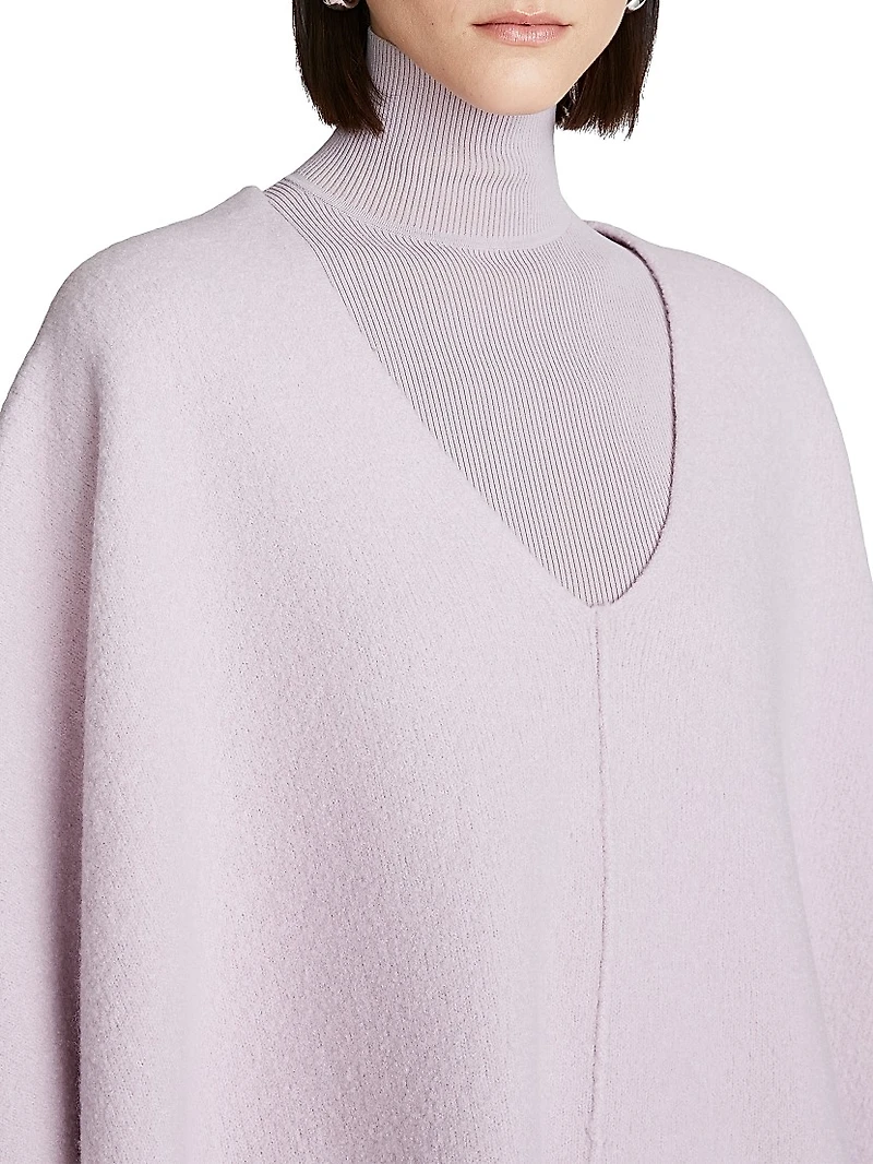 Bridget Boiled Wool Poncho