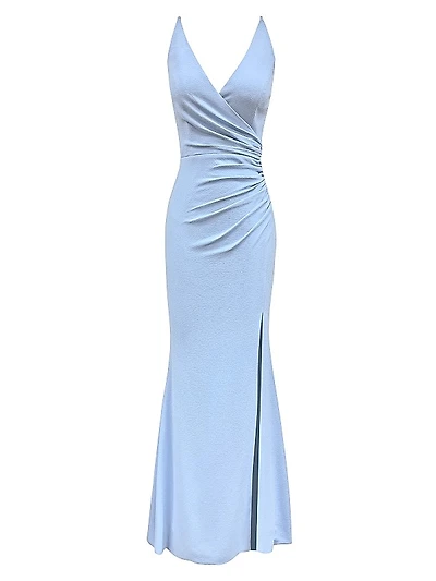 Jordan Sleeveless Ruched Gown