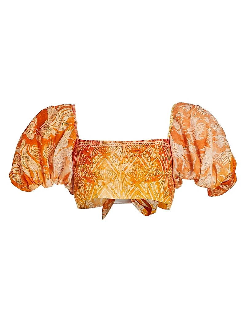 Raiz - R23 Congo Puff-Sleeve Crop Top