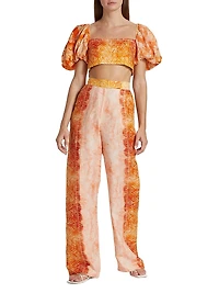 Raiz - R23 Congo Puff-Sleeve Crop Top