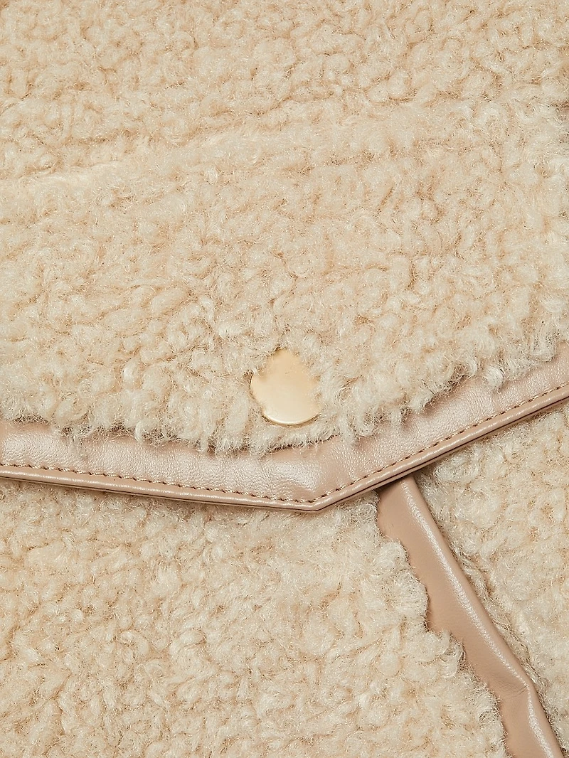 Badu Faux Sherpa Biker Jacket