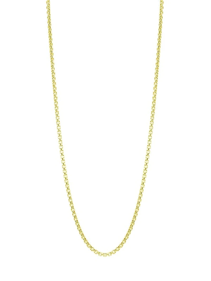 Flatiron 18K-Goldplated Sterling Silver Box Chain Necklace