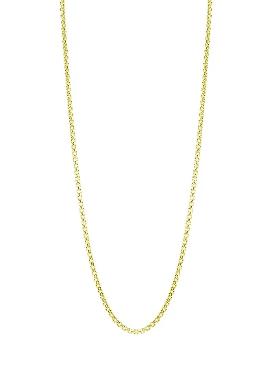 Flatiron 18K-Goldplated Sterling Silver Box Chain Necklace