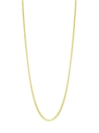 Flatiron 18K-Goldplated Sterling Silver Box Chain Necklace