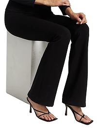 Straight-Leg Cropped Pants