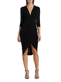 Shimmer Velvet Cocktail Dress
