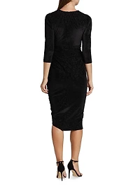 Shimmer Velvet Cocktail Dress