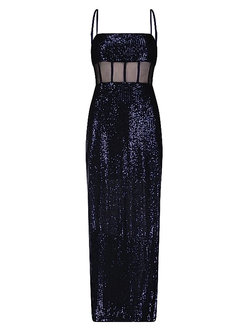 Bustier Sequin Column Gown