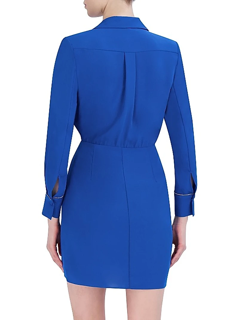 Embellished Ruffle Short Evening Dress