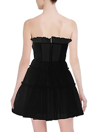 Tulle Corseted Mini Dress