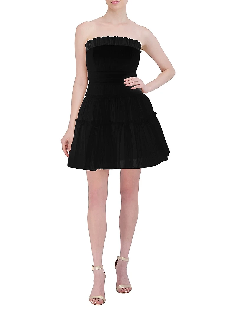 Tulle Corseted Mini Dress