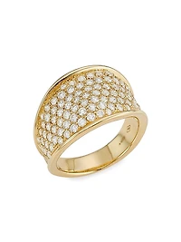 Lunaria Alta 18K Yellow Gold & 1.66 TCW Diamond Band Ring
