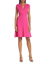 Flared Cap-Sleeve Dress