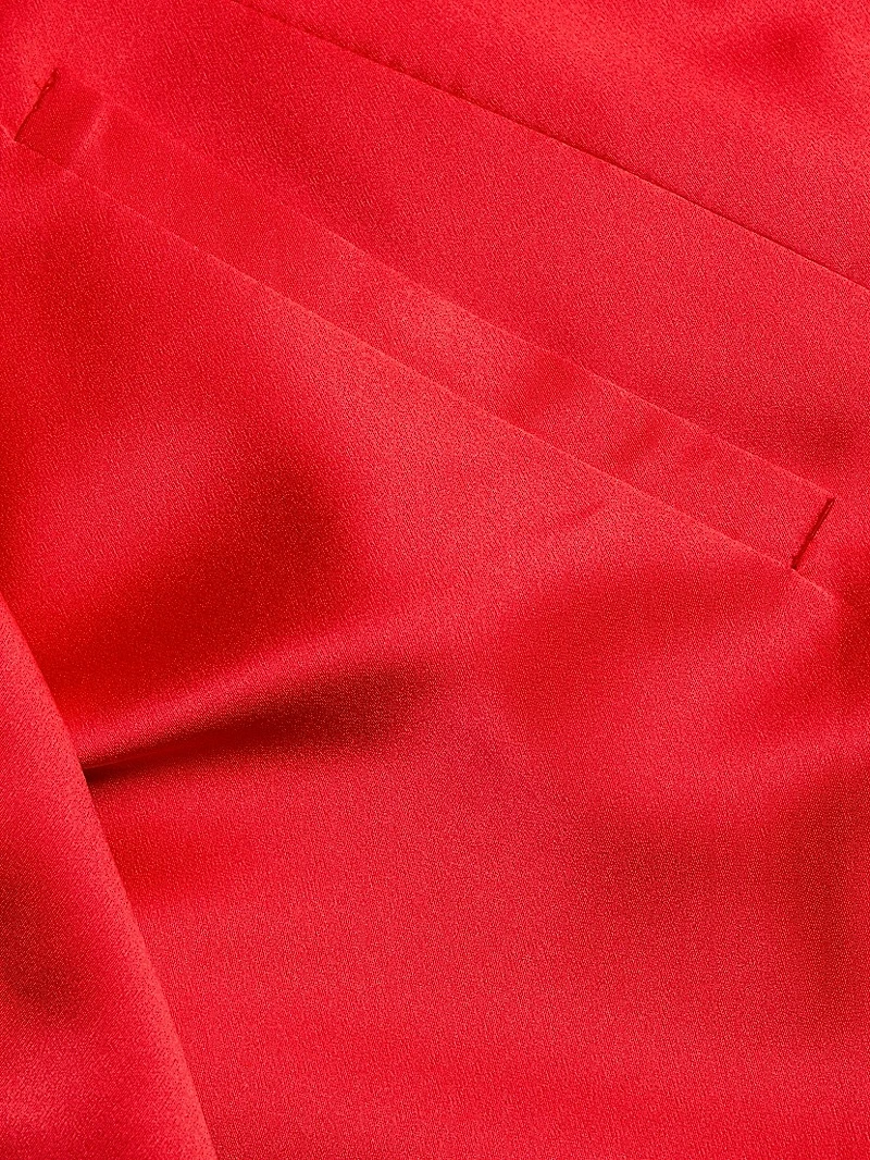 Charmeuse Double-Breasted Jacket