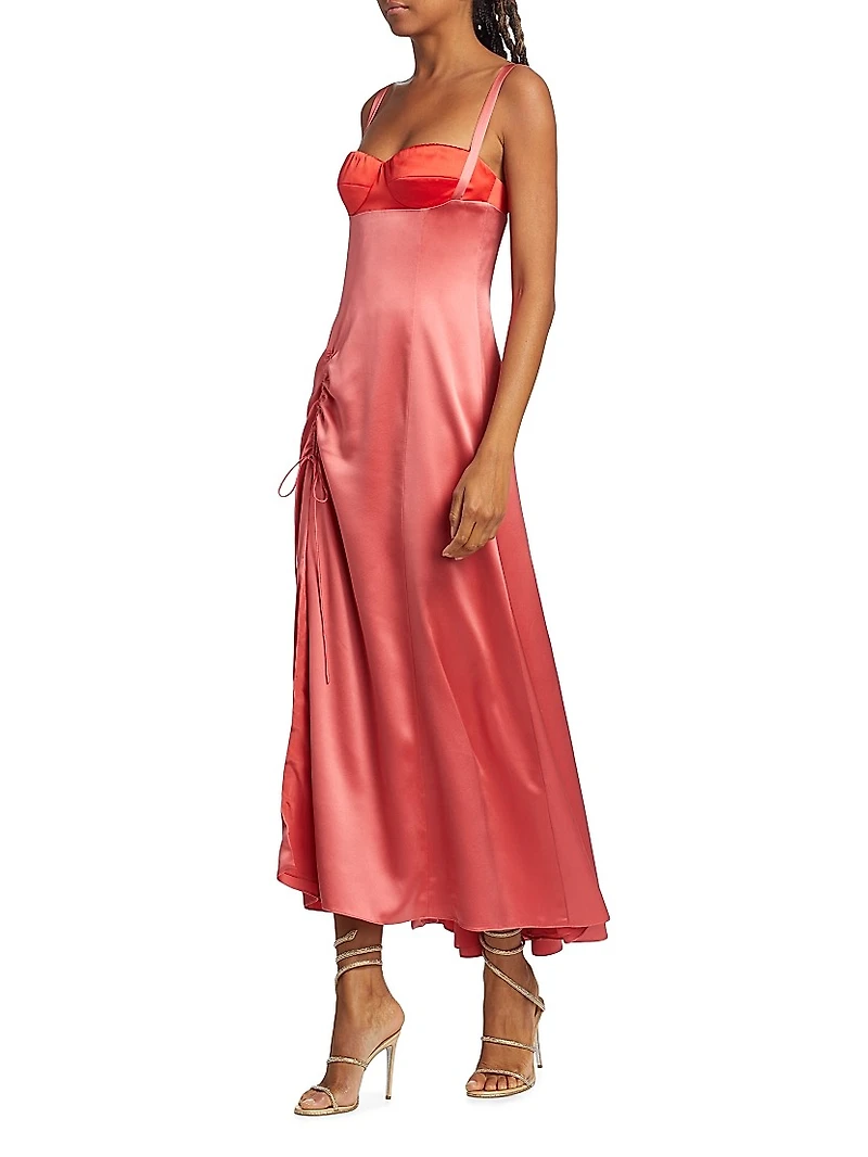 Dark To Light Bustier Slip Dress