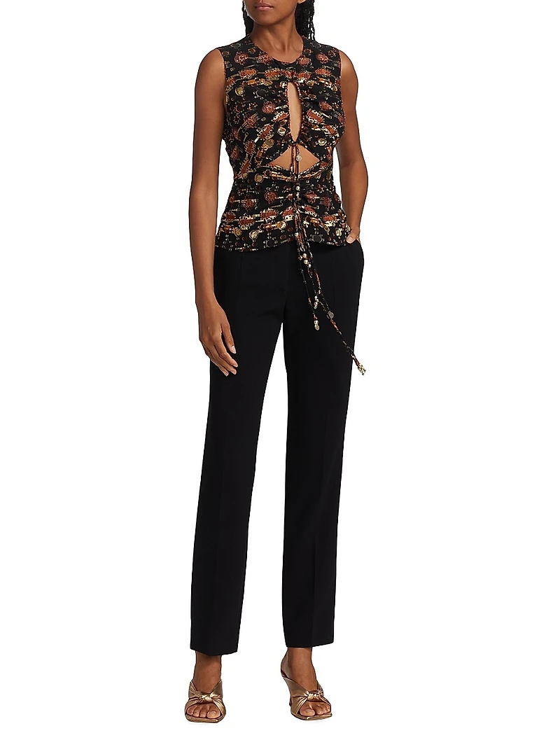 Todd Straight-Leg Crop Pants