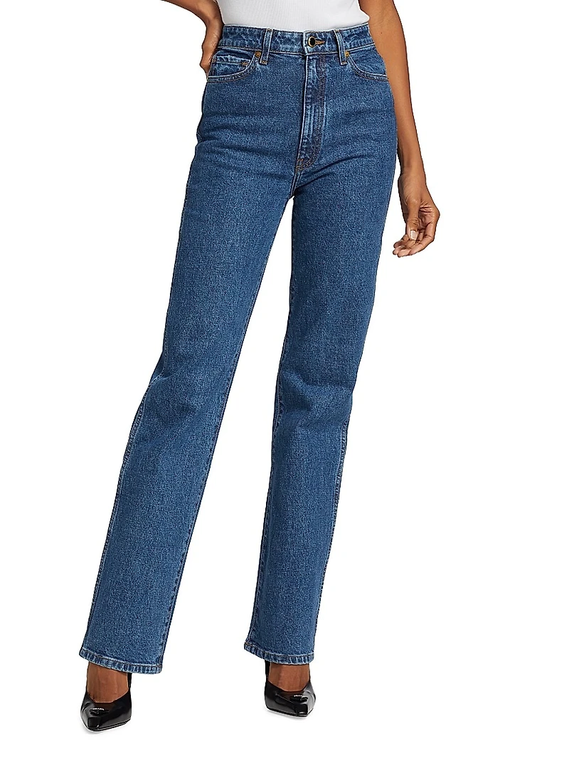 Danielle High-Rise Straight-Leg Jeans