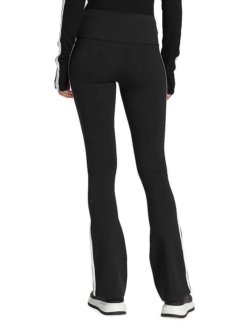 Raquel Double-Stripe Flare Yoga Pants