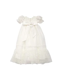 Baby Girl's Beaded Floral Lace Dress