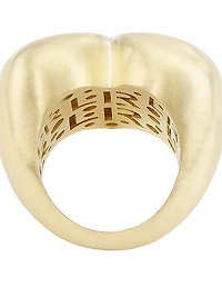 14K Yellow Gold Heart Ring