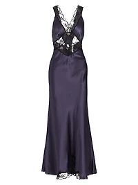 Willa Silk Cut-Out Gown