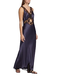 Willa Silk Cut-Out Gown