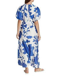 Vivi Puff-Sleeve Maxi Dress