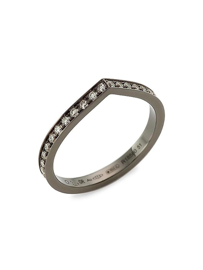 Antifer Black Platinum & Diamond Ring