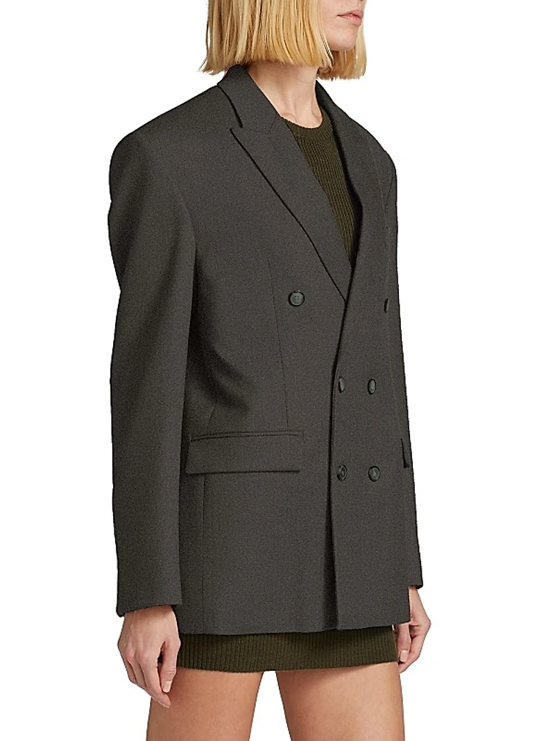 Wool Double-Breasted Blazer