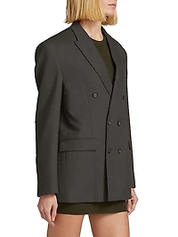 Wool Double-Breasted Blazer