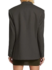 Wool Double-Breasted Blazer