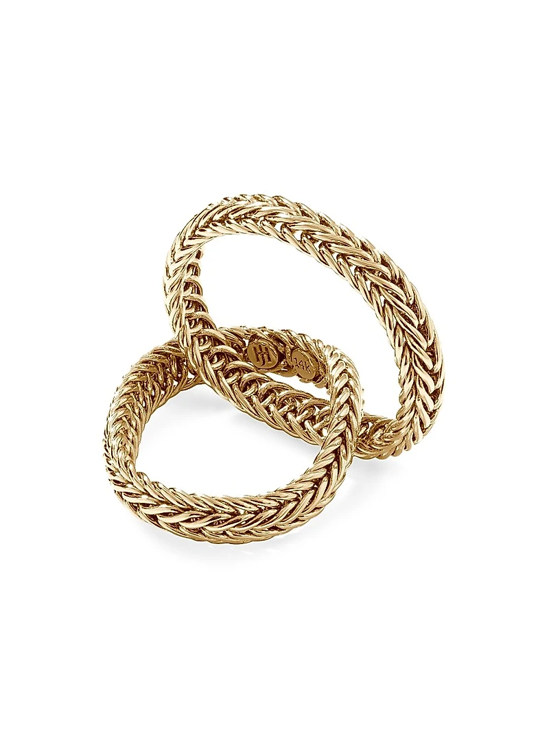 Kami 14K Yellow Gold Interlocked Chain Ring