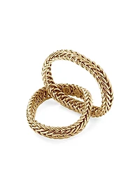 Kami 14K Yellow Gold Interlocked Chain Ring